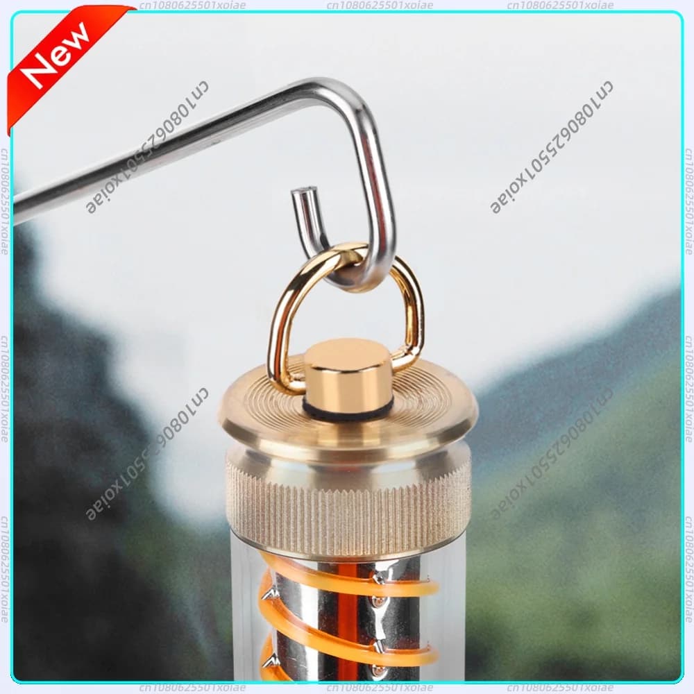 Lantern D Ring Holder 1/4 Inch Thread Light Stand Hook Stainless Steel Camping Light Hook for 38KT Flashlight for ML4 GZ Lamp