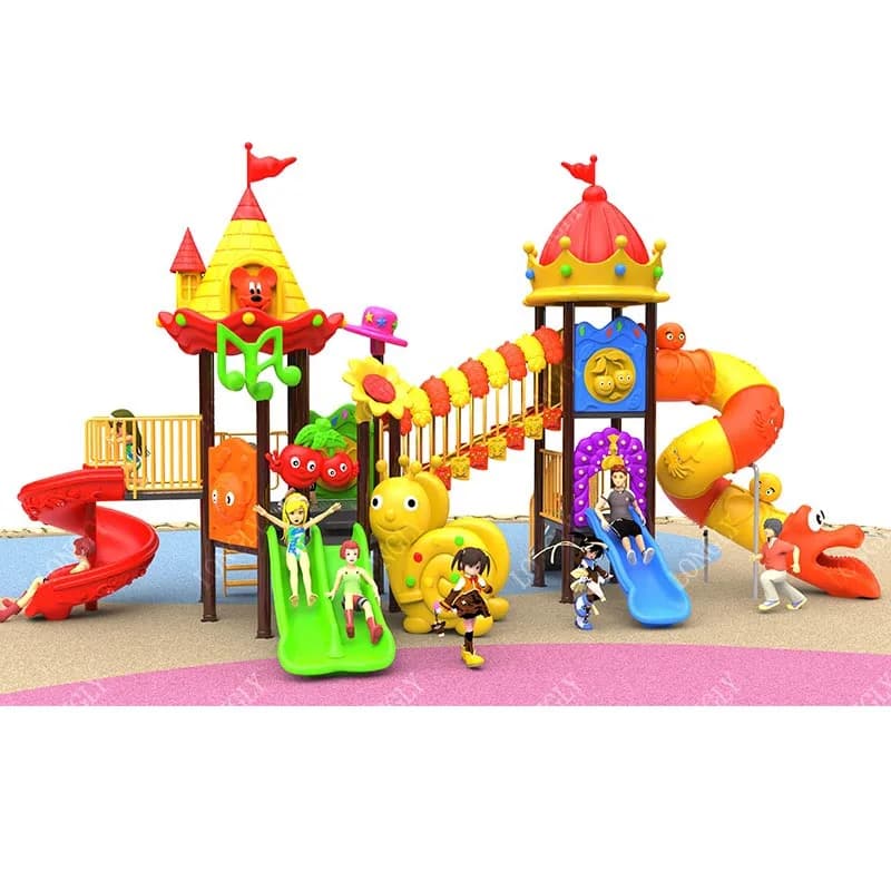 Nuovo Arrivo Scivolo in Plastica per Bambini, Attrezzatura Commerciale per Parchi Giochi Educativi Scolastici e Parchi Divertimento in LLDPE