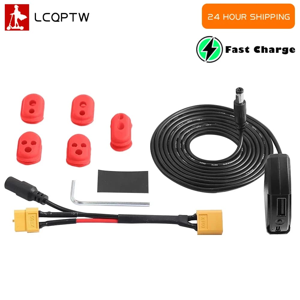Adattatori per caricabatterie rapido USB per scooter elettrico per Kugoo G2 Pro /M4/S1 S2 S3 Caricabatterie mobili per manubrio Spina XT60 Porta Presa Parte