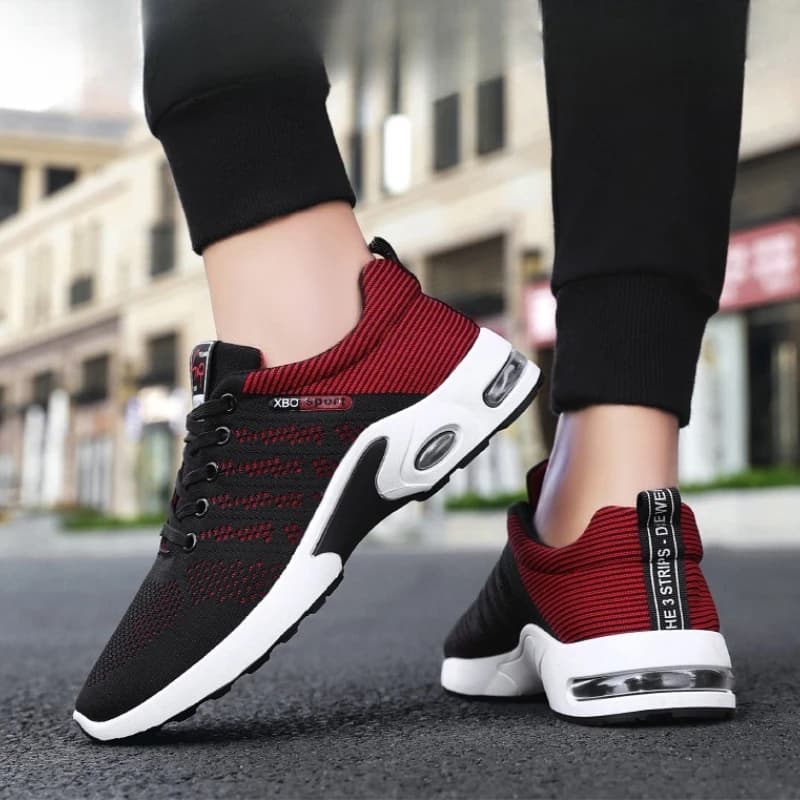 Baasploa Scarpe da corsa da uomo in mesh leggero Designer Scarpe da ginnastica casual con lacci Sport all'aria aperta Calzature sportive da tennis