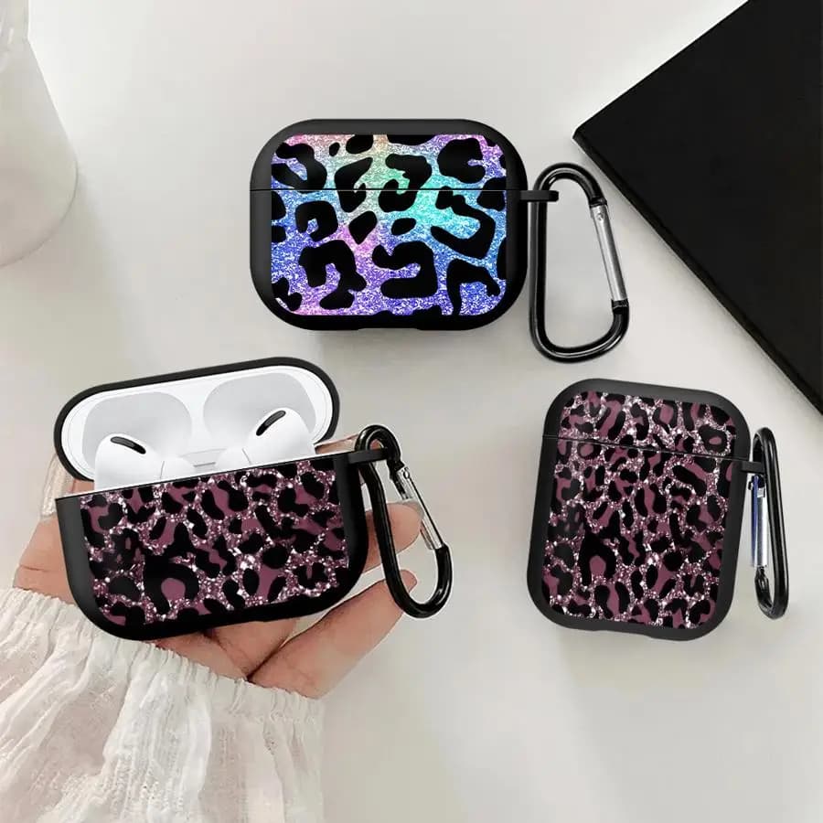 Cover for Airpods 3 Pro3 1 Pro 2 Pro2 4 Colors Print Leopard
