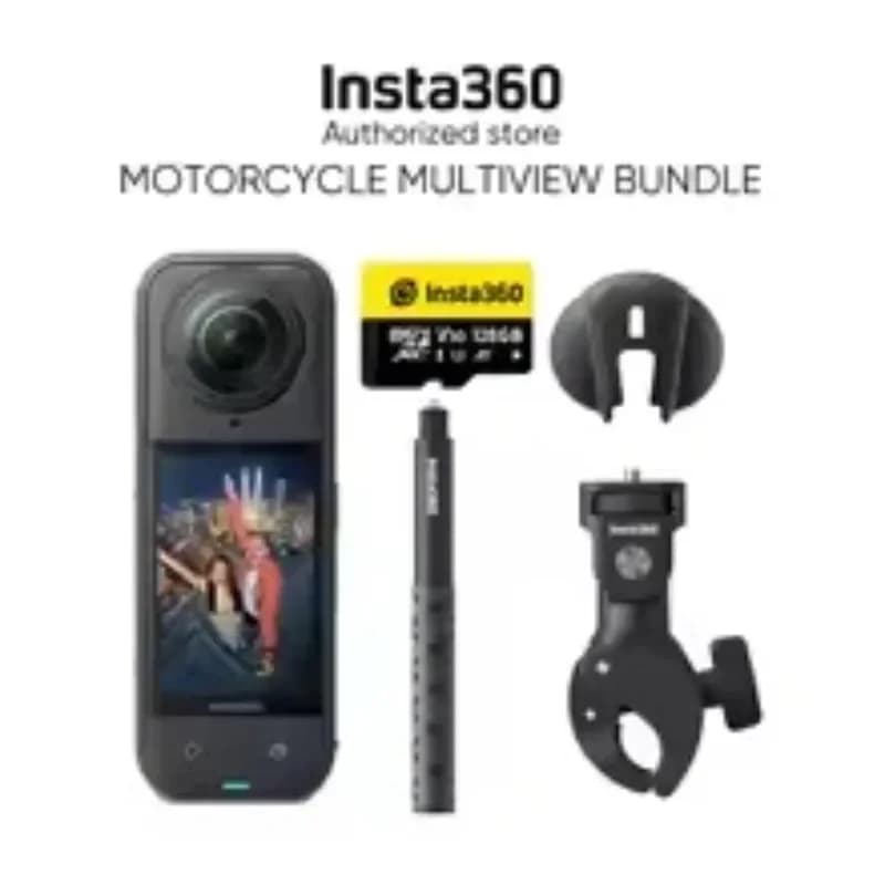 Insta360 X5 Camera - Videocamera d'azione 360° impermeabile 8K con sensori da 1/1.28" 48MP, video HDR 360° 8K, foto 360° 72MP per sport e viaggi