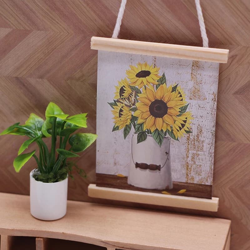 1 pz 1:6/1:12 casa delle bambole in miniatura cornice da parete mobili modello di casa decorazione giocattolo accessori per casa delle bambole