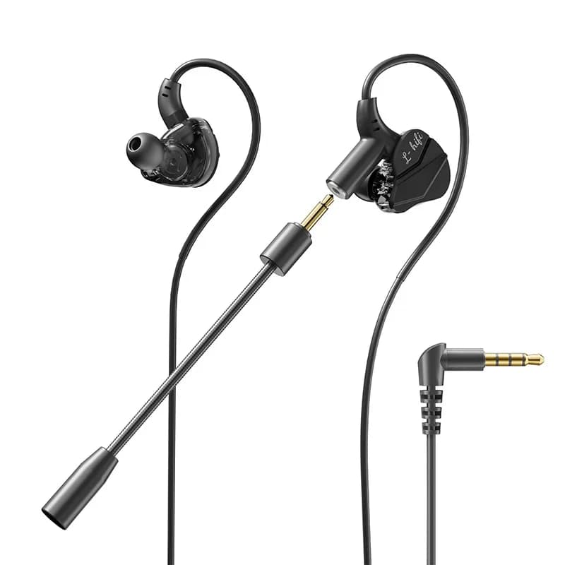 NEW gaming headphones with double type C microphone and 3.5 mm in-ear headset HiFi Stereo Gamer Sports headphones with speaker microphone for Samsung