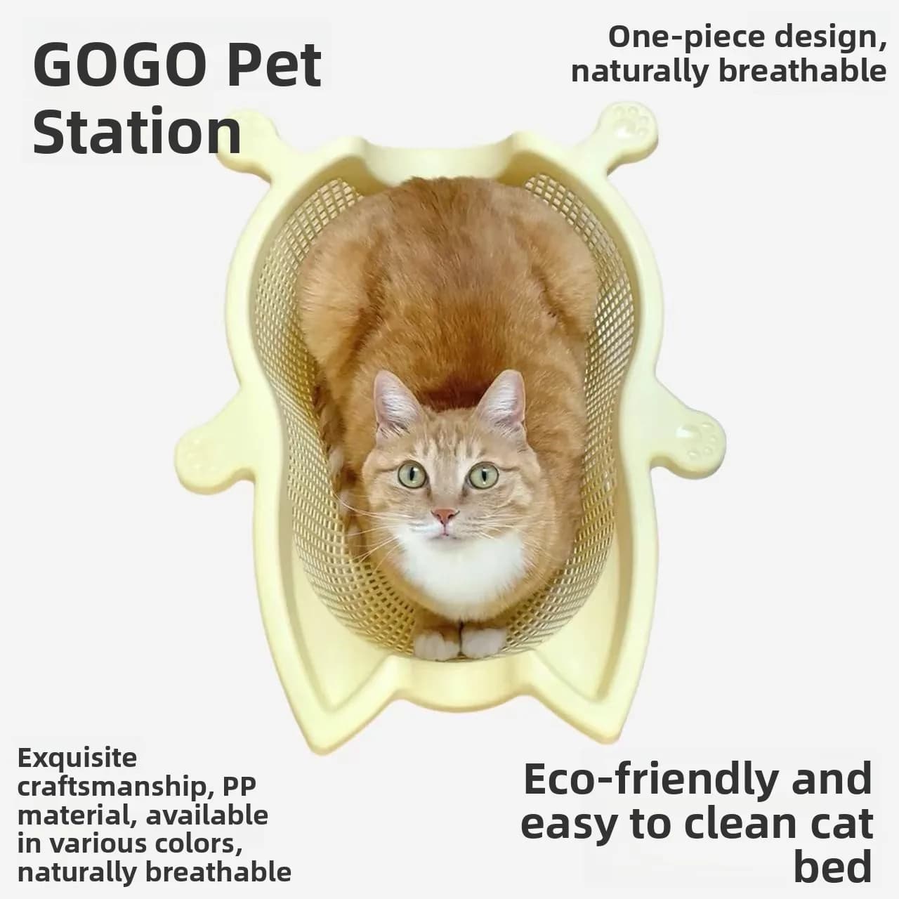 Tappetino per Animali Domestici Traspirante e Impermeabile, Stile Cesto, Design Creativo Universale per Tutte le Stagioni, Accessori per Animali