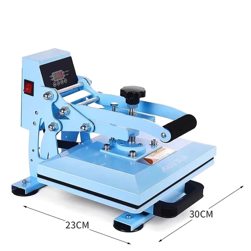 Pressa a Caldo per Stampa su T-Shirt, Macchina per Stampa a Trasferimento Termico per Design di Abbigliamento, 23*30cm, Pressione Regolabile, Estraibile