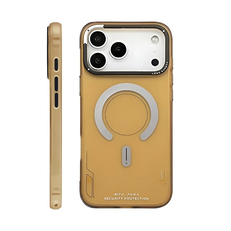 Matte Magnetic Phone Case For iPhone 17 Pro Max For Magsafe Wireless Charge Frosted Back Metal Lens Frame Buttons Cover
