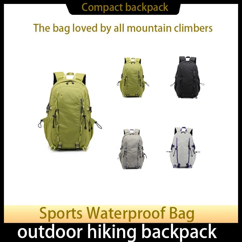Zaino da viaggio impermeabile per esterni Borsa da trekking leggera e traspirante per uomo e donna Bagaglio da trasporto a due spalle