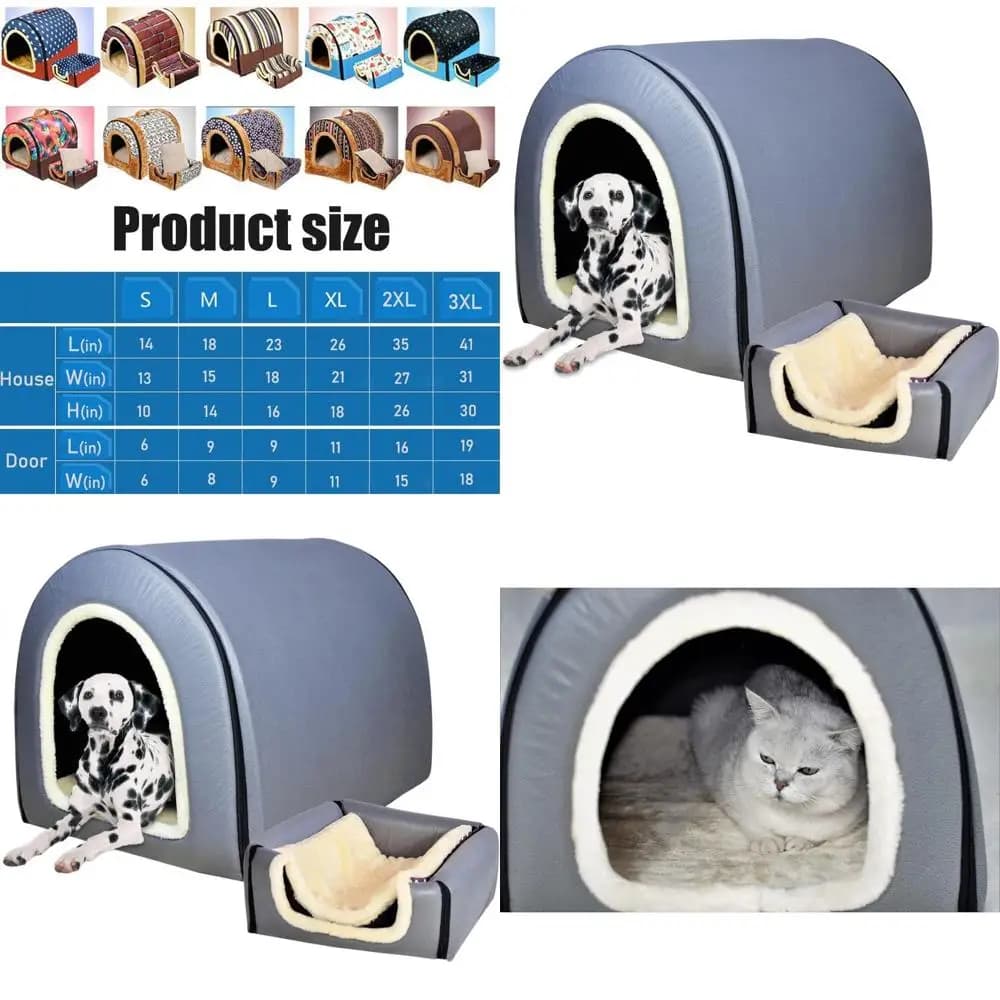 Tank for Dogs 2-in-1: Interior Cover with Removable and Washable Cover, Anti-slip Base for Large Size Dogs - 2XL Grey