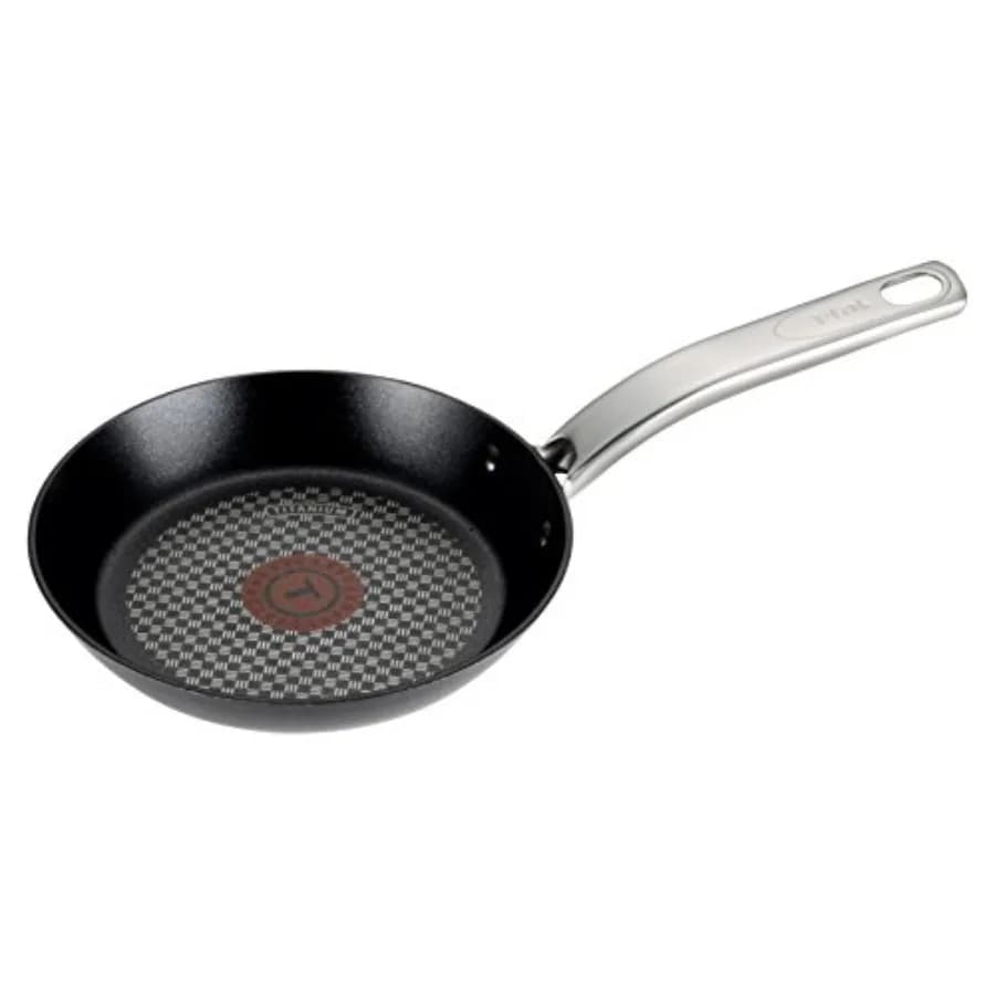Padella Antiaderente ProGrade 8 Pollici, Adatta per Forno e Piastra, Resistente fino a 500°F, Lavabile in Lavastoviglie, Nera