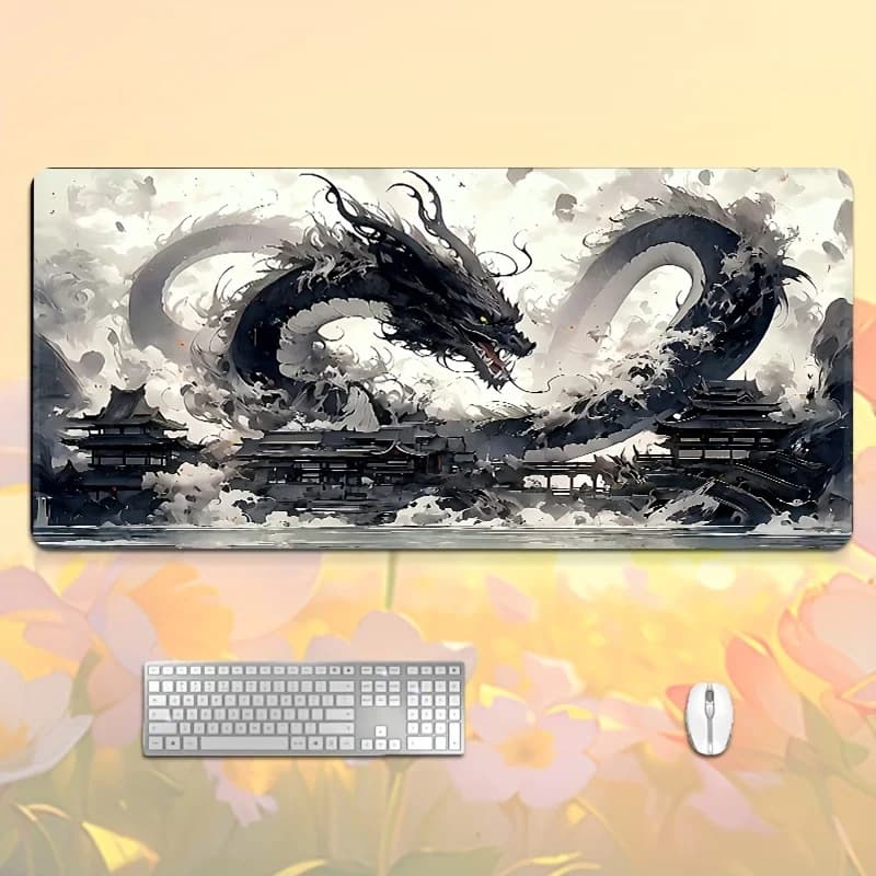 Molong Comic Pattern Large Rectangle Mouse Pad Non Slip Durable Rubber With Precise Stitched Edge For Gaming Office Home Decor