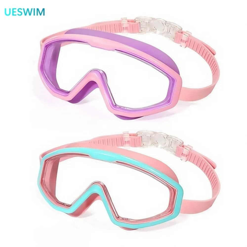 Professional swimwear for children UV380 anti-fog protection Silicone frame Clear vision for boys and girls 3 to 15 years old