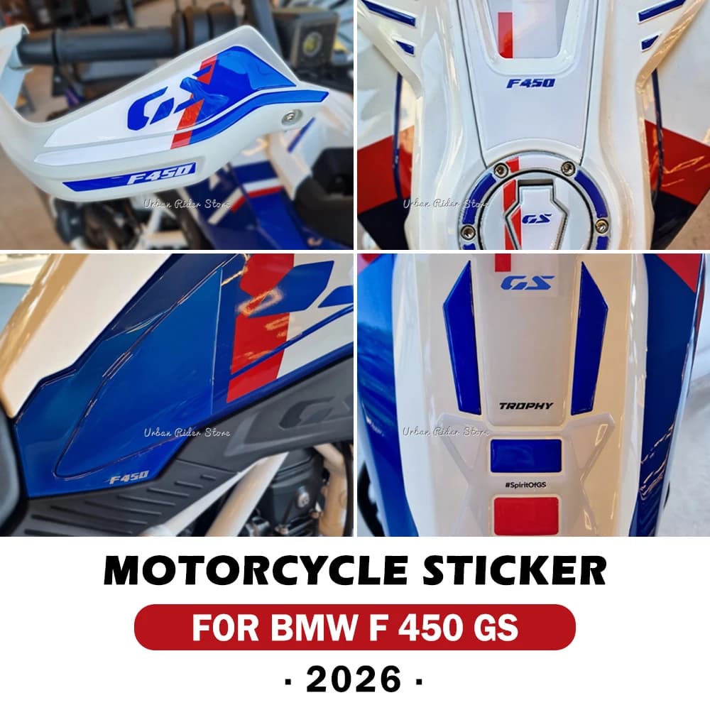 For F450GS F 450 GS 2026 Motorcycle Accessories 3D Epoxy Resin Tank Pad Protection Sticker