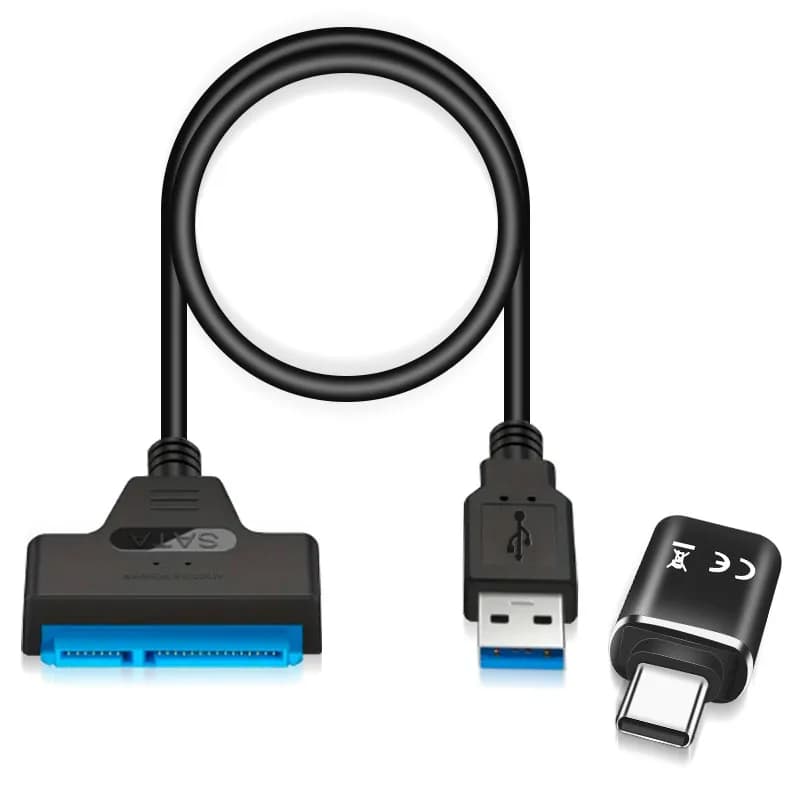 Cavo SATA III SATA 3.0 SATA600 Easy Drive, cavo di conversione adattatore USB 3.0, 6 Gbps per disco rigido SSD HDD esterno da 2,5 3,5 pollici