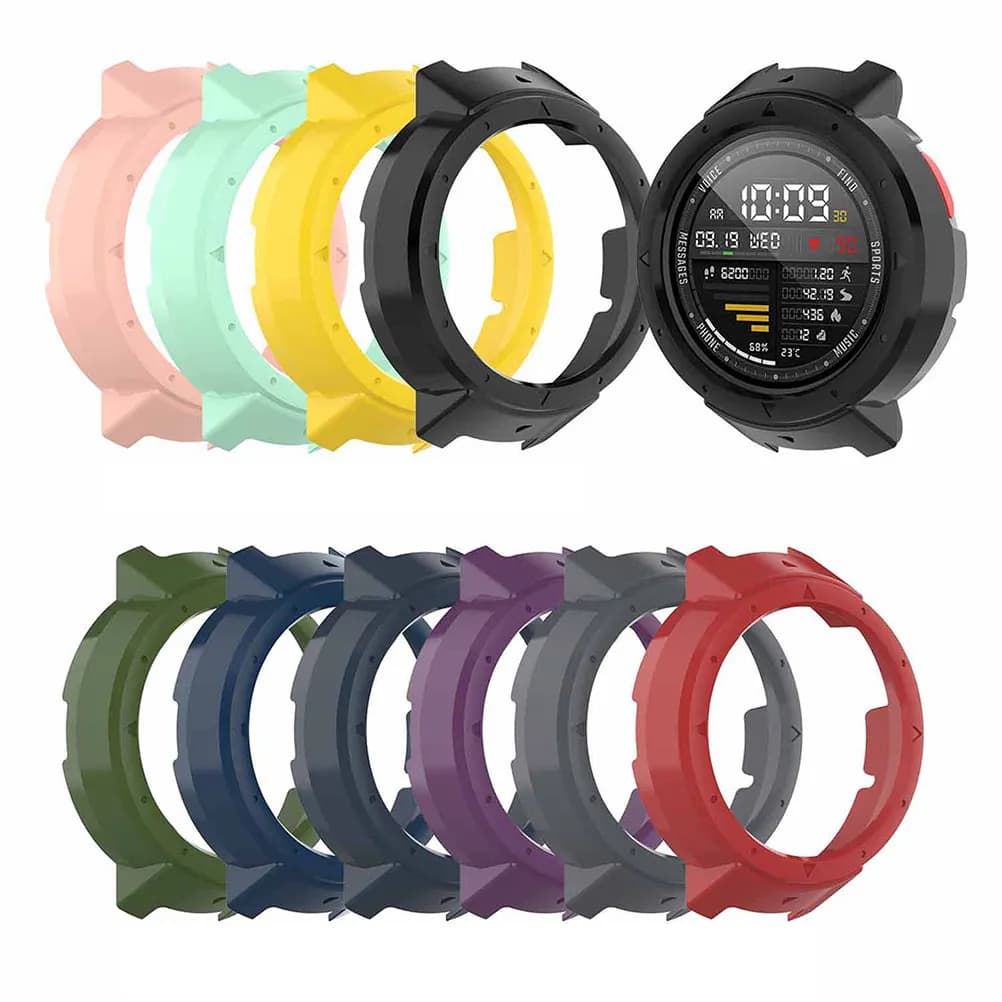 Protective Watch Cover for Verge A Smartwatch Case Dust Dirt Scratch Damage Protection Comfortable Fit Black
