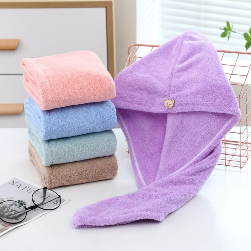 Women's Long Hair Towel Fast Drying Hair Towel Soft Microfiber Towel Shower Towel Women's Bath Towel Drying Lady Turbante Head