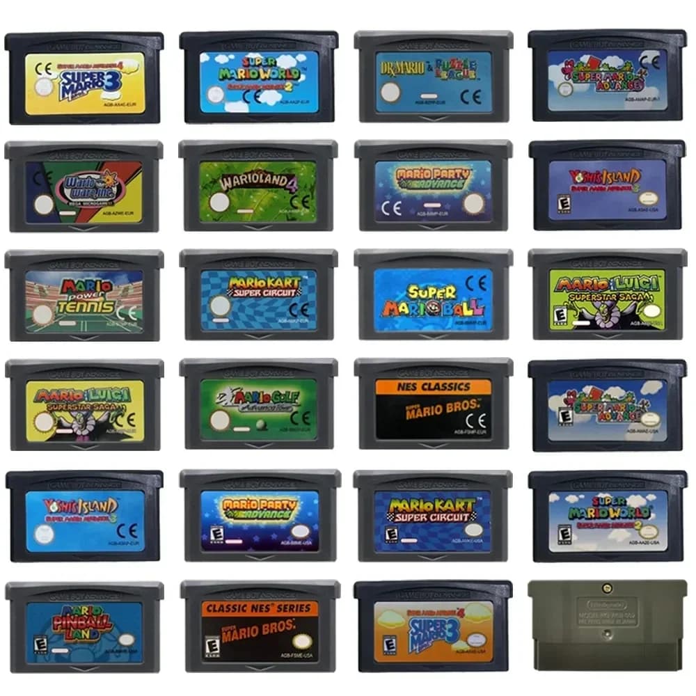 Mali EUR/USA Versione GBA Cartuccia di gioco Console per videogiochi a 32 bit Serie di schede Super Wario Land4