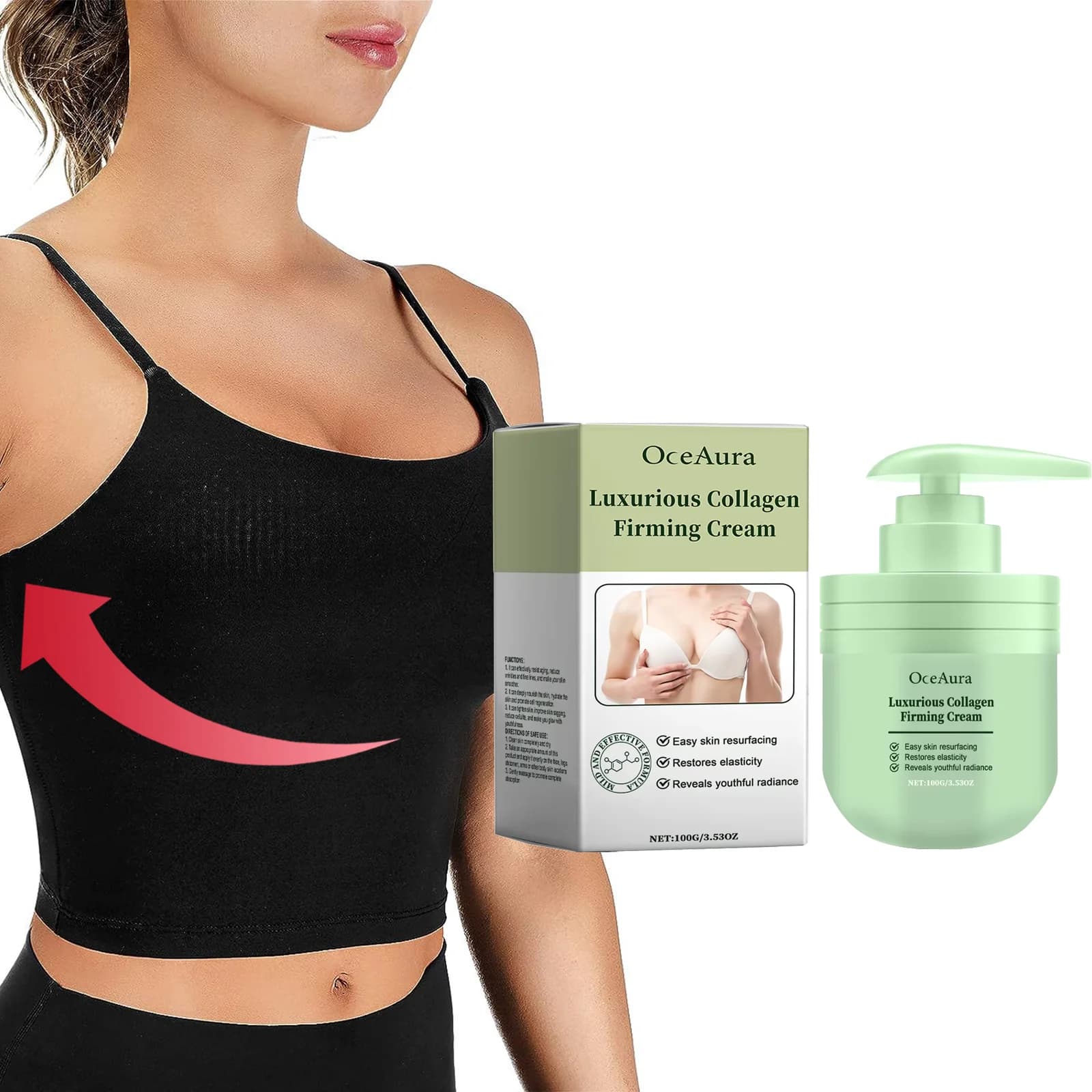 Body cream firming collagen firming thighs breast buttocks improves revitalizing relaxation softening skin lift tighten lotion