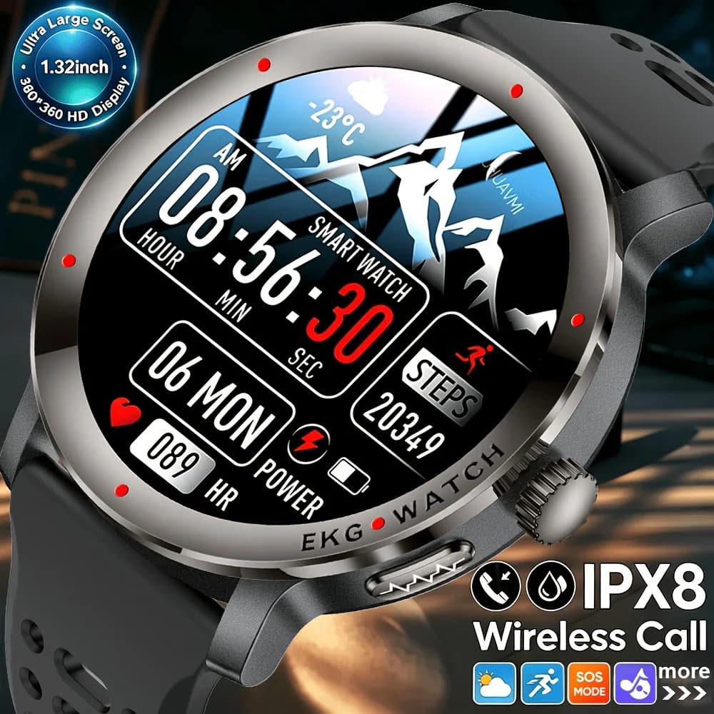 2026 New Nursing Grade ECG+PPG Smart Watch Health Analysis Blood pressure Lipids Uric acid Wireless HD Call Smartwatch Men Women