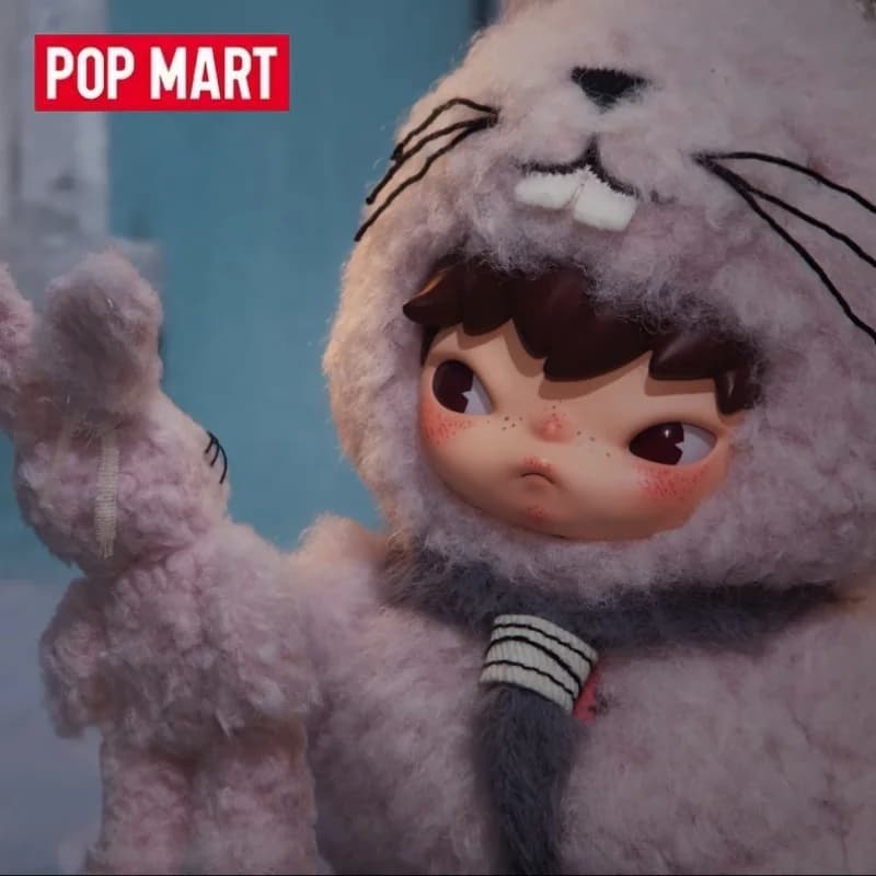 POP MART Hirono Little Hare - Serie di Peluche Pendenti - Blind Box, Mystery Box, Guess Bag - Giocattoli, Bambole, Figure Anime, Ornamenti da Scrivania