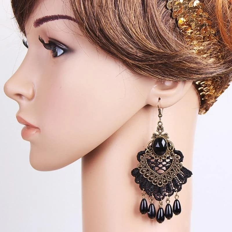 Collana girocollo Halloween Set costumi vintage in maschera per Halloween da donna