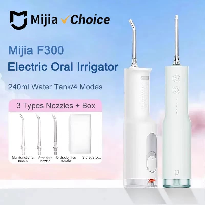 Electric Oral Irrigator Mijia F300, Potential Dental Hydropulder, Tooth Cleaner for teeth and whitener