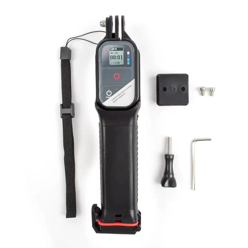 Portable Selfie Stick With Waterproof Floating Remote Control Box For GoPro SJCAM DJI Osmo Action Camera Accessories
