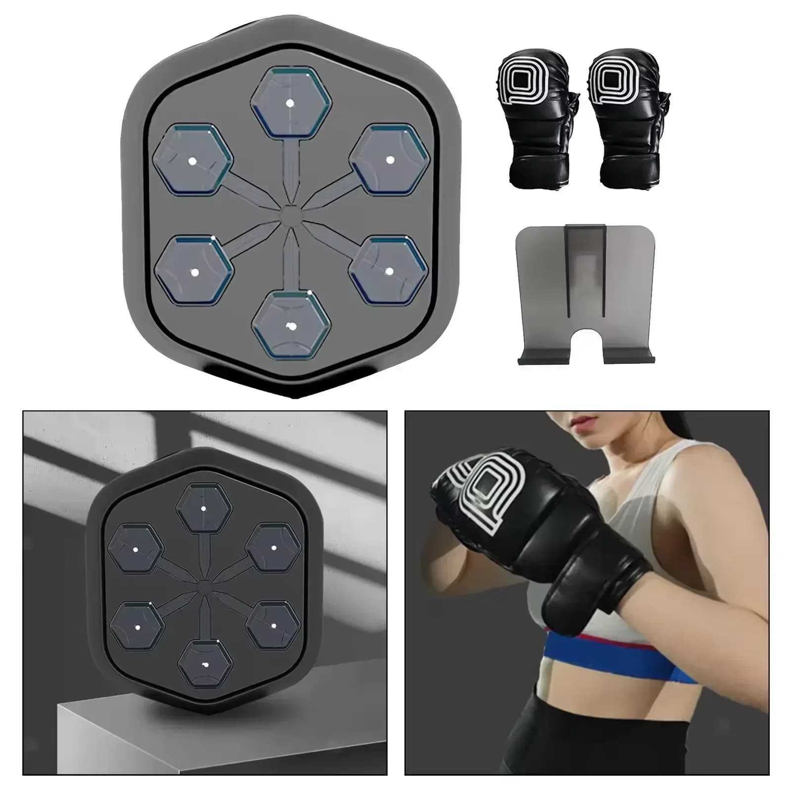 Double End Training Bag Music Punching Speed Ball Boxing Punch Home Gym Equipment Fitness Exercise Master Full Machine Standing