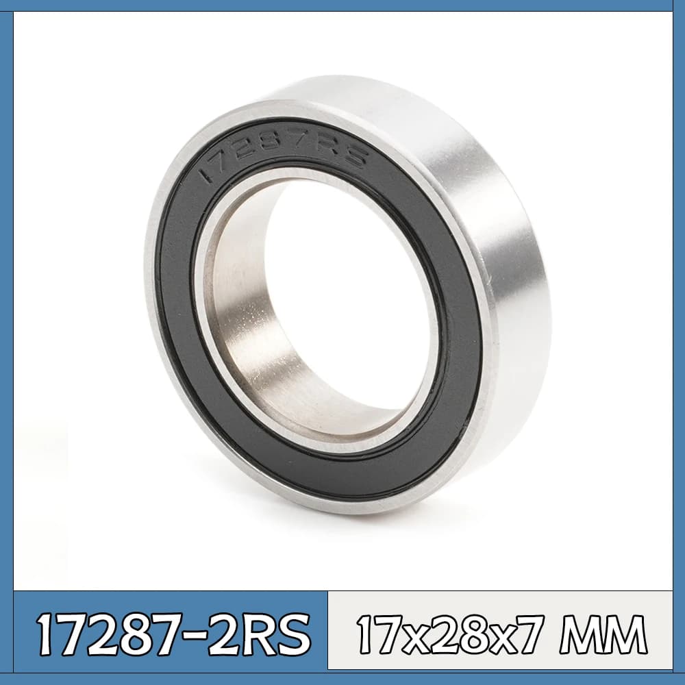 17287-2RS Cuscinetto 17*28*7mm (1 PC) ABEC-3 17287 RS Bicicletta Mozzo Anteriore Posteriore Mozzi Ruota 17 28 7 Cuscinetti A Sfere In Ceramica