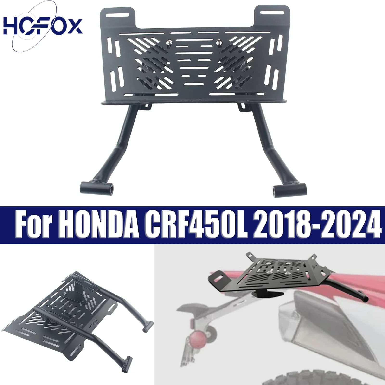 Portapacchi posteriore Portapacchi Top Box Valigia Portapacchi per HONDA CRF450L 2018-2024