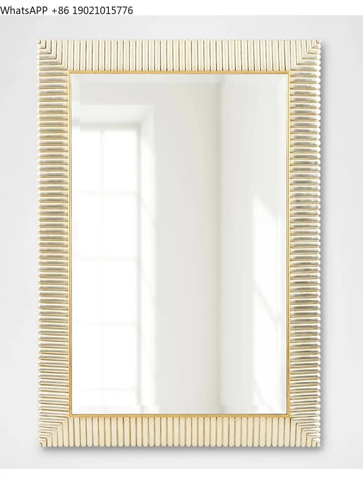 CC Customized luxury bathroom mirror French retro vanity mirror wall hanging living room wall decorative mirror