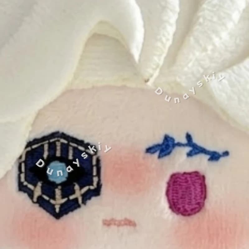 Hadeess Stamp Embroidery 10CM Cotton Figure Plush Pendant Furry Cute Kawaii Nunu Anime Record Of Ragnarok Cosplay Christmas Gift