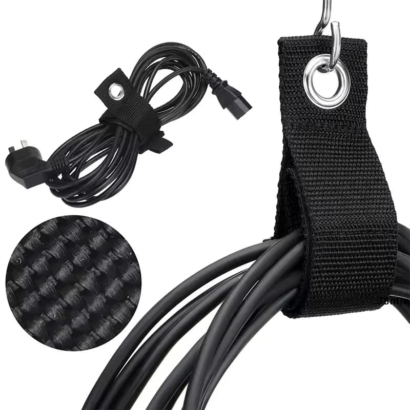 1pcs Extension Cord Organizer Shed Heavy Duty Storage Strap Cable Ties Hose Holder Garage Organization Hook Hanging Strap Rack