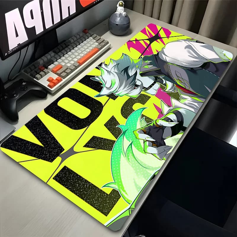 Zenless Zone Zero Von Lycaon Mouse Pad Laptop White Wolf Tappeto per tastiera Accessori da gioco Mousepad PC Anime Tappetino da scrivania Tappeto XXL