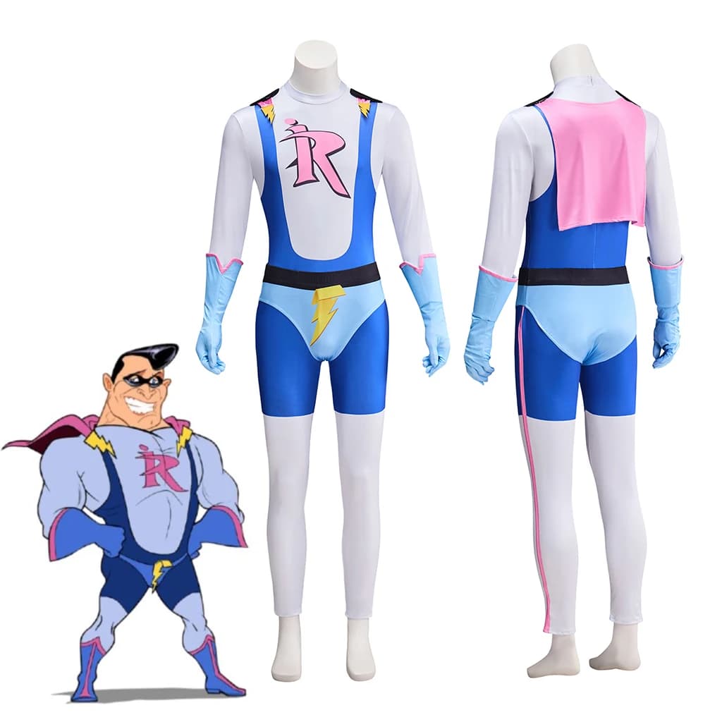 GTA5 Impotent Rage Costume Cosplay Tuta con stampa 3D con guanti a mantella rosa Set completo da uomo Halloween Carnevale Party Outfit