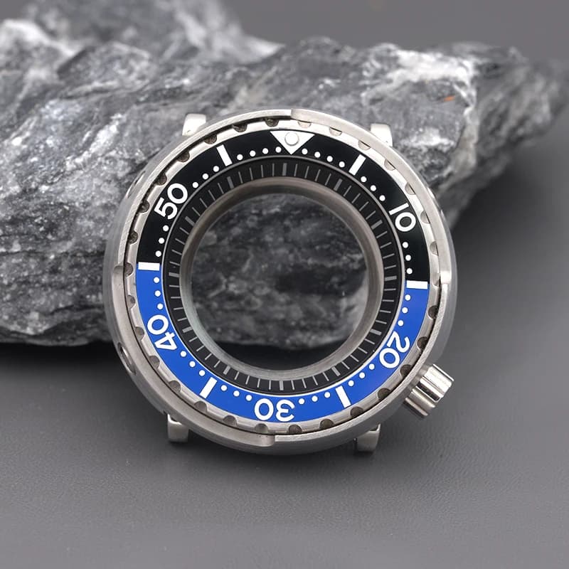 Tunas Canned Watch Case With Ceramic Watch Bezel Fit NH34 NH35 NH36 Waterproof Resistance Stainless Steel Watch Accessories