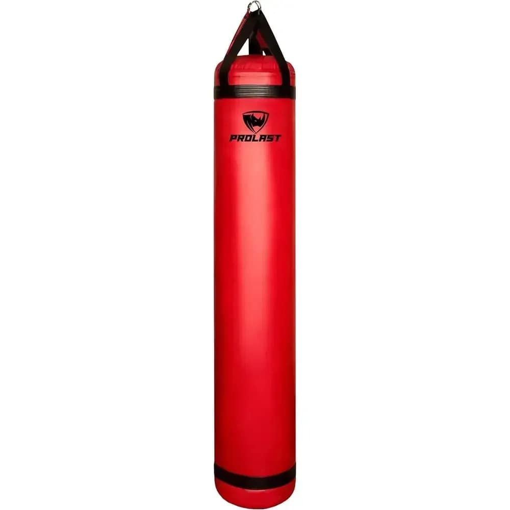 Sacco da Boxe Resistente per Adulti - Boxe, MMA, Arti Marziali, Muay Thai, Allenamento di Forza - 68 kg, Rosso e Nero