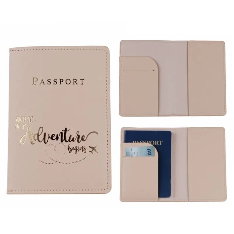 1PC Porta passaporto per biglietti Modello di lettera Copertine per passaporto Custodia protettiva per passaporto da viaggio per uomo Custodia per porta carte di credito ID da donna
