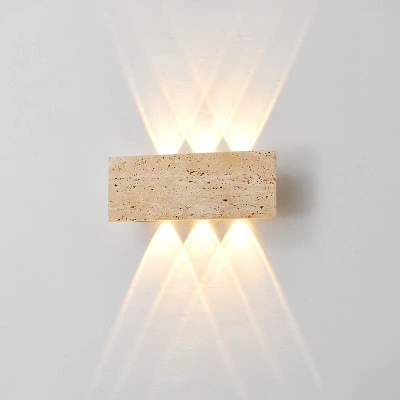 Lampada da parete a LED Wabi-sabi Lampada da giardino in pietra IP65 Lampada da comodino retrò impermeabile per esterni Apparecchio di illuminazione Decorazione domestica per interni