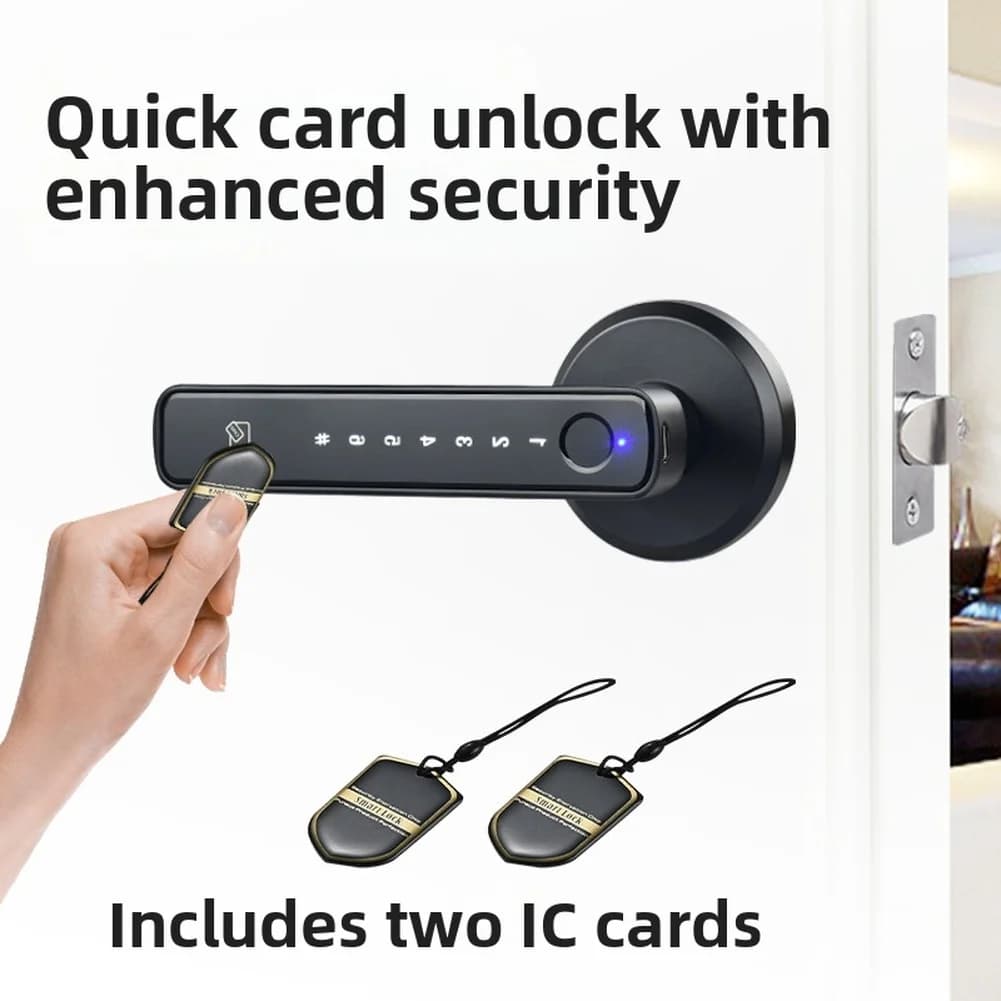 Serratura intelligente per impronte digitali Codice ingresso senza chiave Controllo accessi per ufficio Casa 21.8 * 15.7 * 8.5 cm Serratura per impronte digitali in lega di alluminio