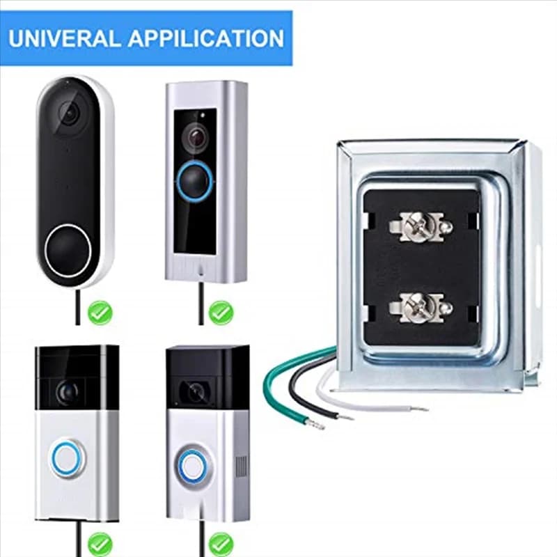 A7THK-Per trasformatore campanello per porta domestica 16V 30VA - Facile da installare compatibile con il videocitofono cablato ad anello