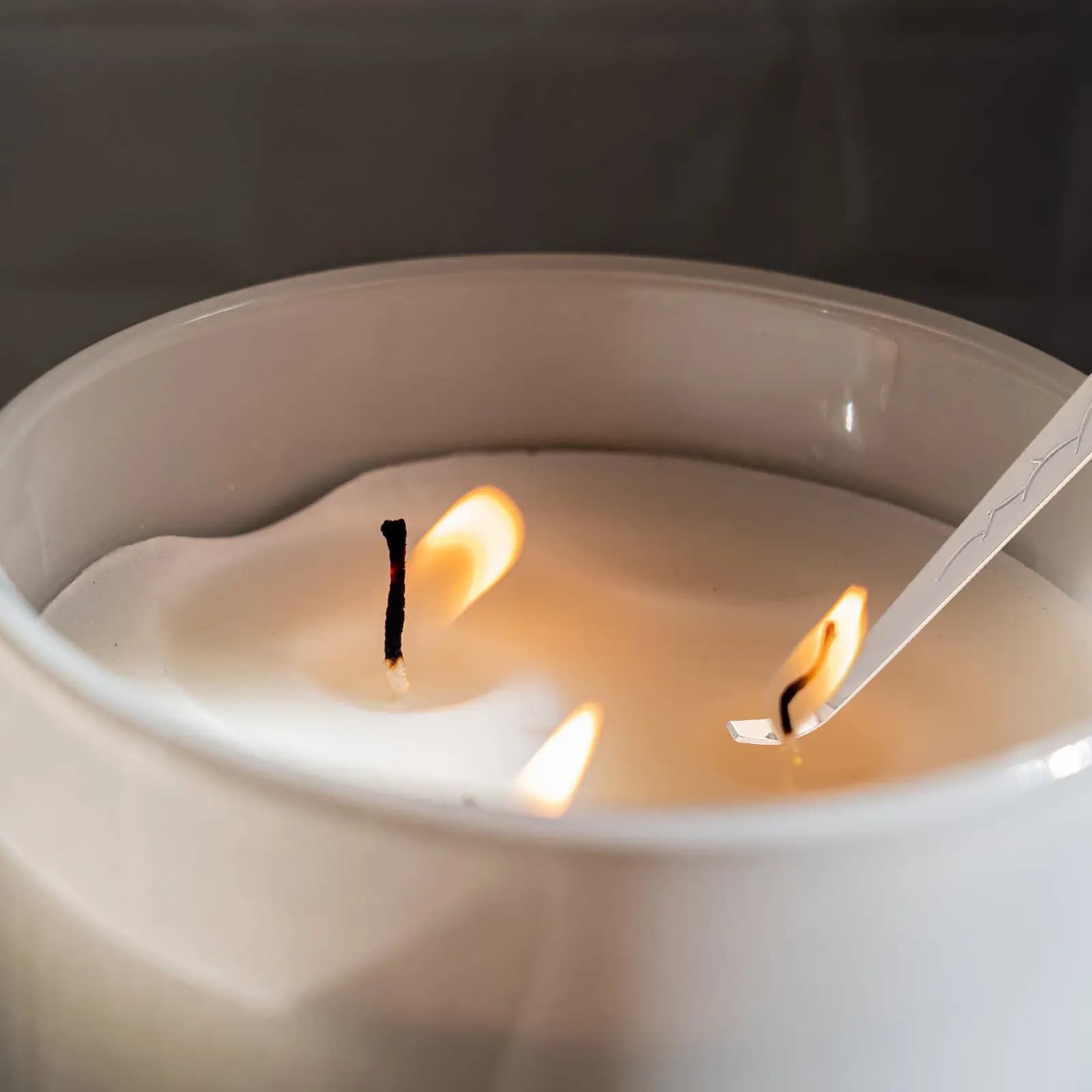 Set Regalo di 2 Eleganti Spazzole in Acciaio Inox per Spegnere Stoppini, Previene la Macchia sulle Pareti, Prolunga il Tempo di Combustione