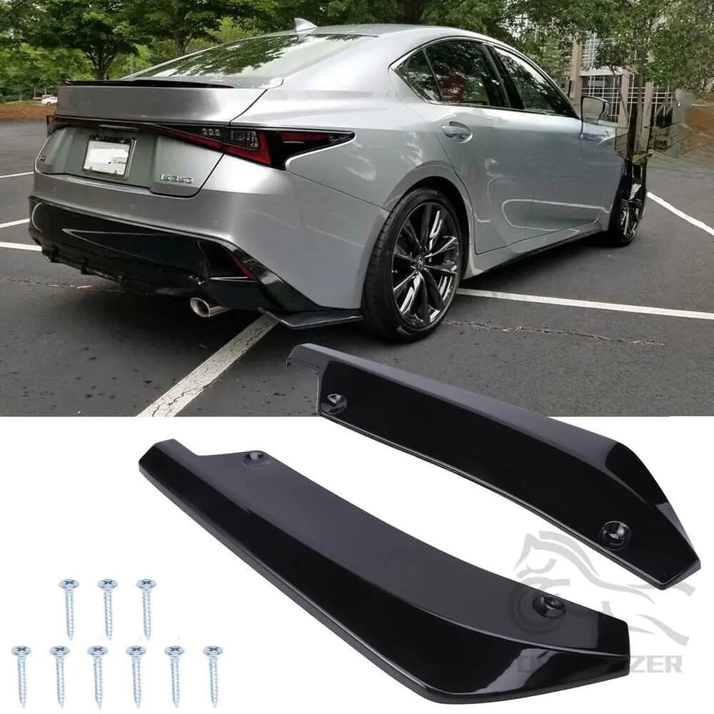 Universal Rear Bumper Protector Diffuser Spoiler Splitter For Lexus IS250 IS300 IS350 01-22 For Audi Q5 Q7 BMW f31 X5 E70