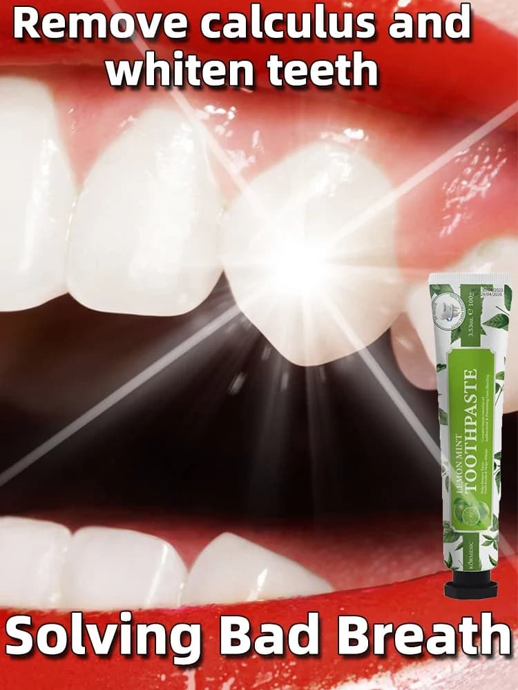 Removal of toothpaste dental calculation teeth whitening fresh breath smell of mouth prevention periodontitis reduce new plaque 2024