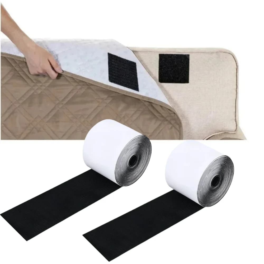 un set di nastri adesivi in nylon con chiusura a strappo, autoadesivi, resistenti, da 10 cm x 1 m/2 m/3 metri