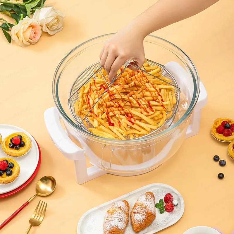 Household Visual Air Fryer, Lamp Wave Fryer, Electric fRyEr Oven