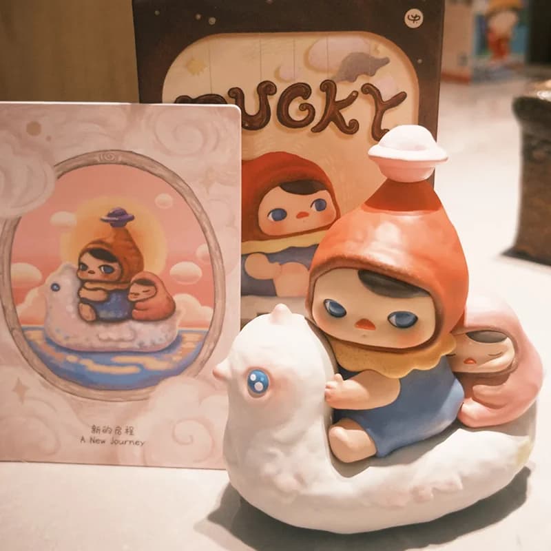 POP MART PUCKY Poko's Adventure Series Blind Box Guess Bag Desktop Decoration Blind Bag Toys Anime Figure Cute Model Gift