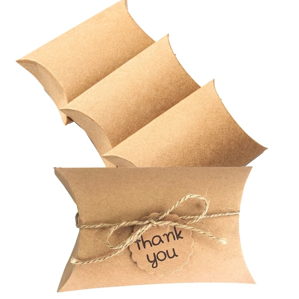 10 boxes for pillows Kraft white black paper candy boxes for jewelry packing to store gifts for wedding parties DIY