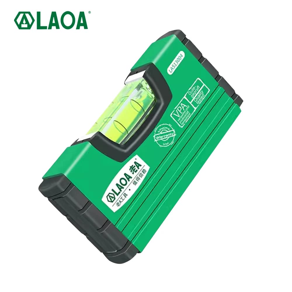 LAOA 100MM Mini nastro di misurazione livellatore laser orizzontale verticale portatile in lega di alluminio