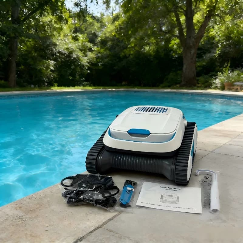 Automatic Cordless Pool Robot Vacuum Cleaner Underwater Wall Robotic Cleaning Tool For Swimming Pools